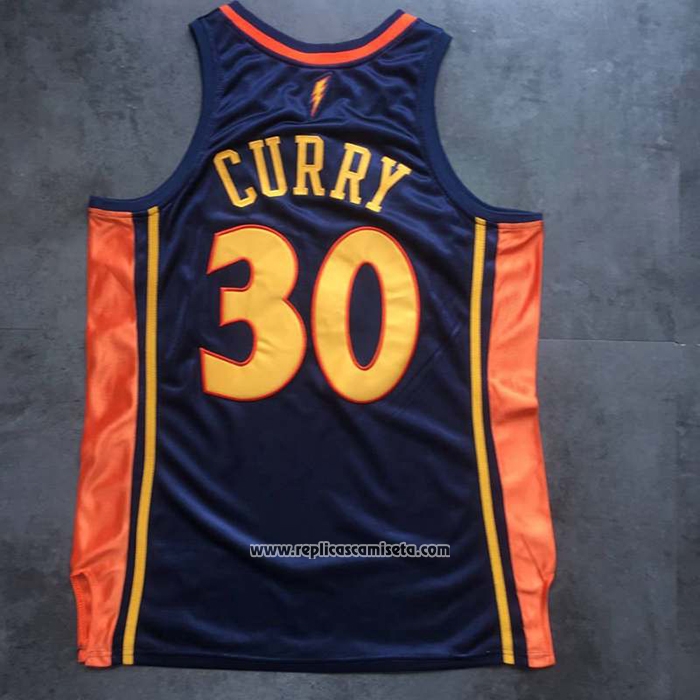 Camiseta Golden State Warriors Stephen Curry #30 Mitchell & Ness 2009-10 Azul